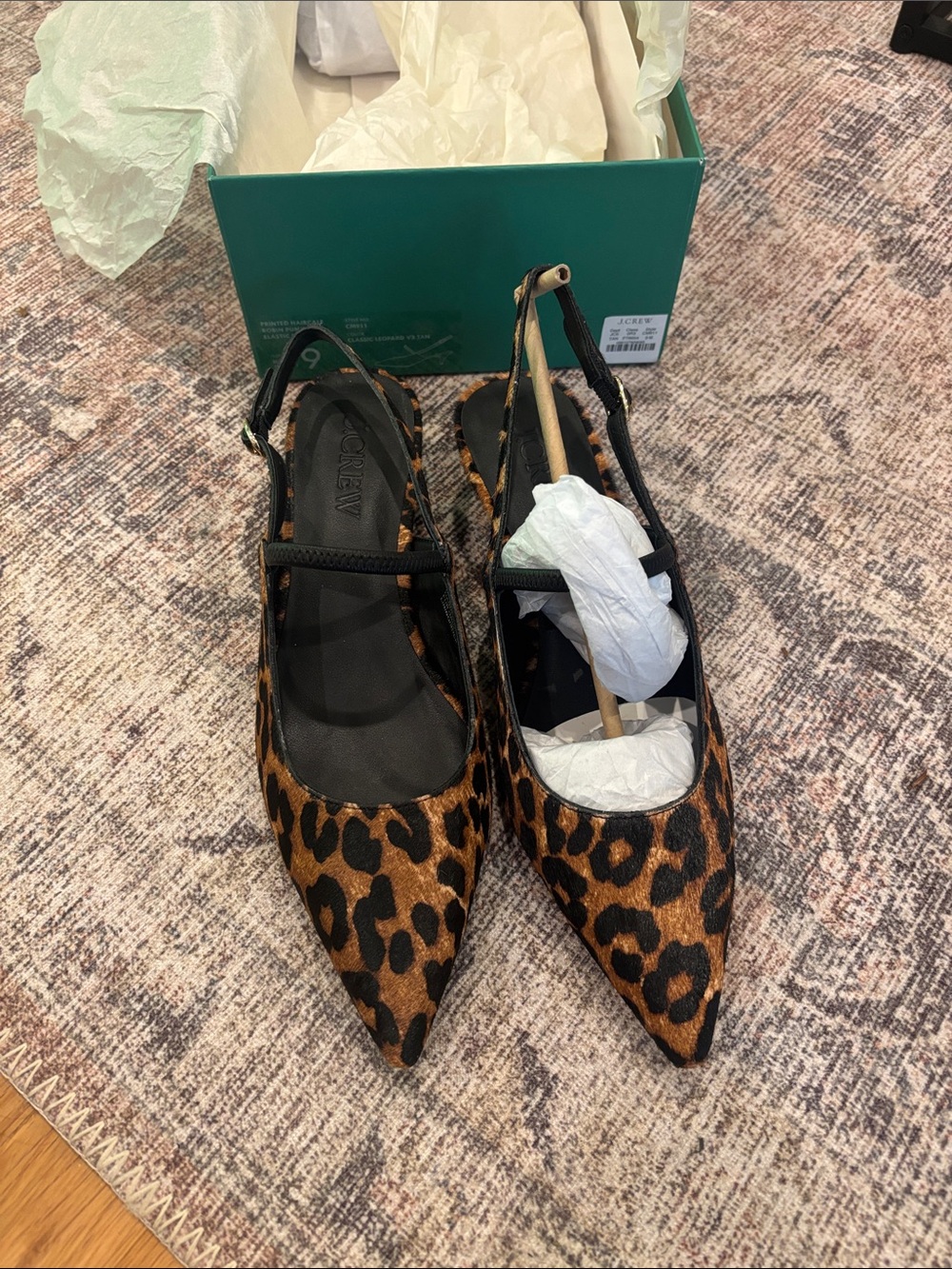 J Crew Kitten Heel Printed Leopard Pumps